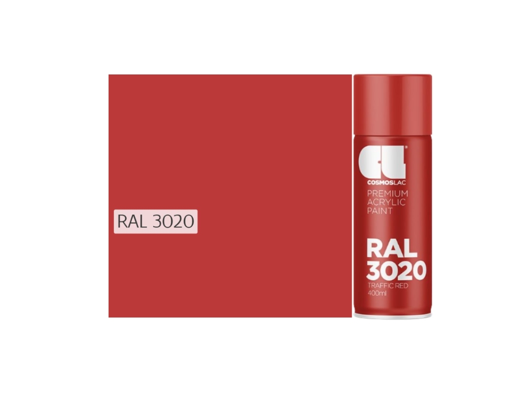 Cosmos Lac RAL | קוסמוס לק ספריי ראל מבריק – 3020 - 400 מ"ל