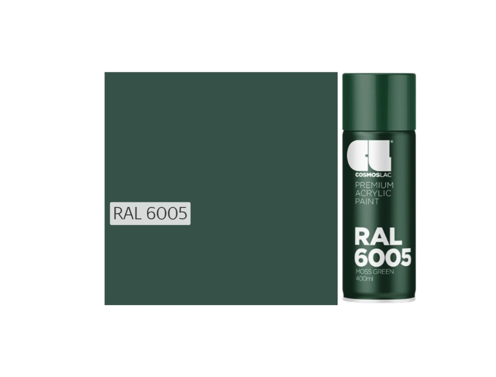 Cosmos Lac RAL | קוסמוס לק ספריי ראל מבריק – 6005 - 400 מ"ל