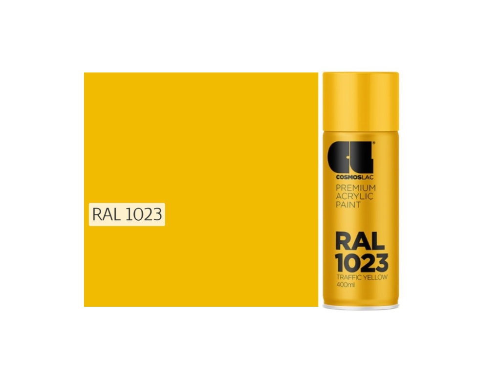Cosmos Lac RAL | קוסמוס לק ספריי ראל מבריק – 1023 - 400 מ"ל