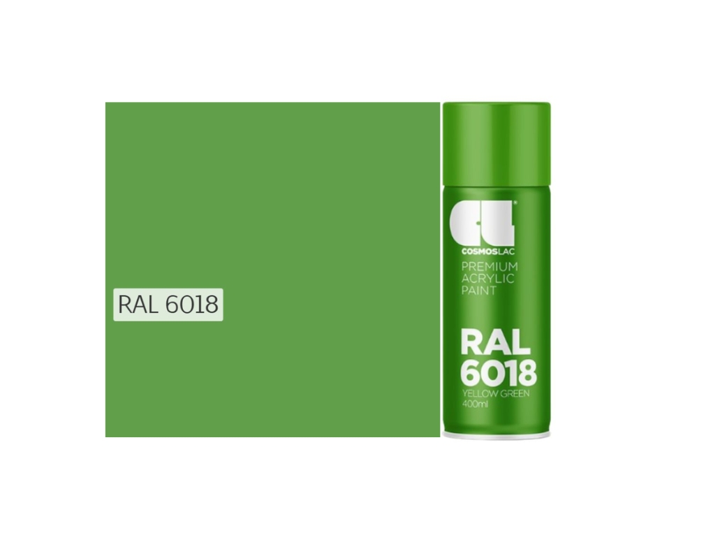 Cosmos Lac RAL | קוסמוס לק ספריי ראל מבריק – 6018 - 400 מ"ל