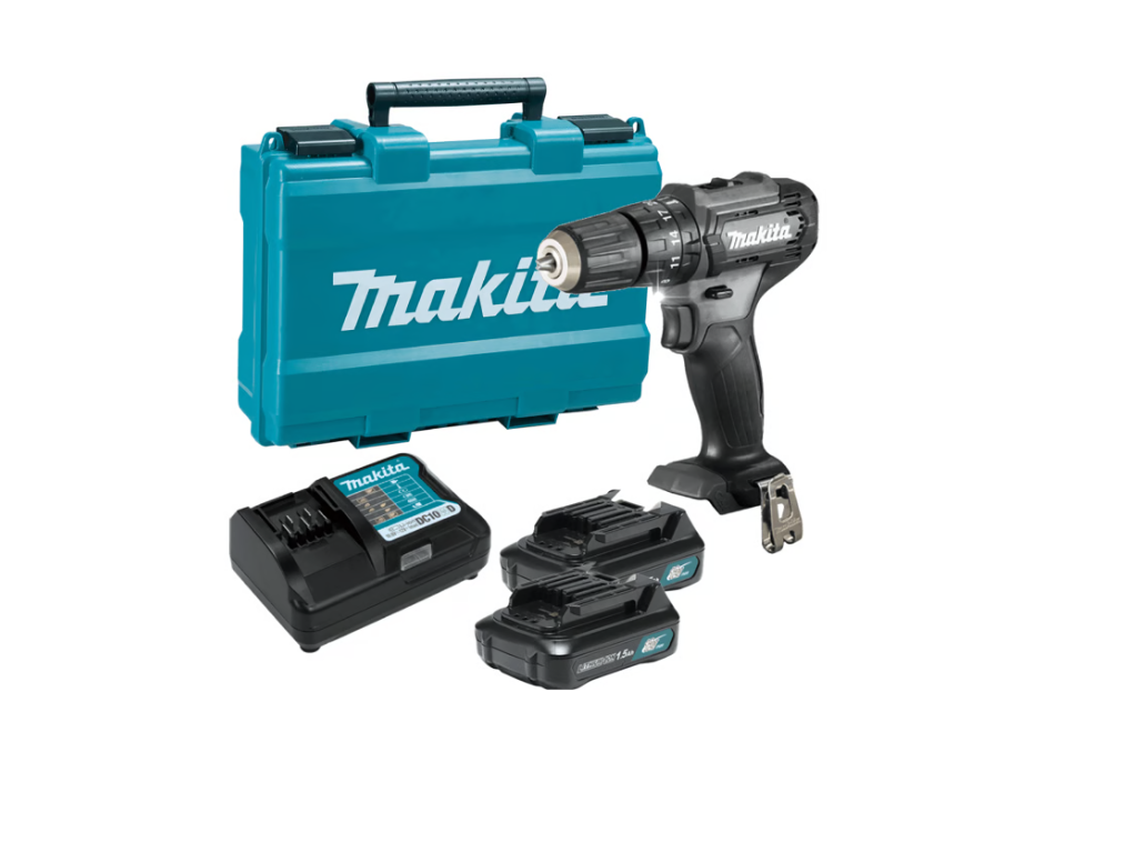 מברגה מקדחה רוטטת 13 מ"מ 18V BL עם 2 סוללות אמפר ומטען מקיטה  MAKITA