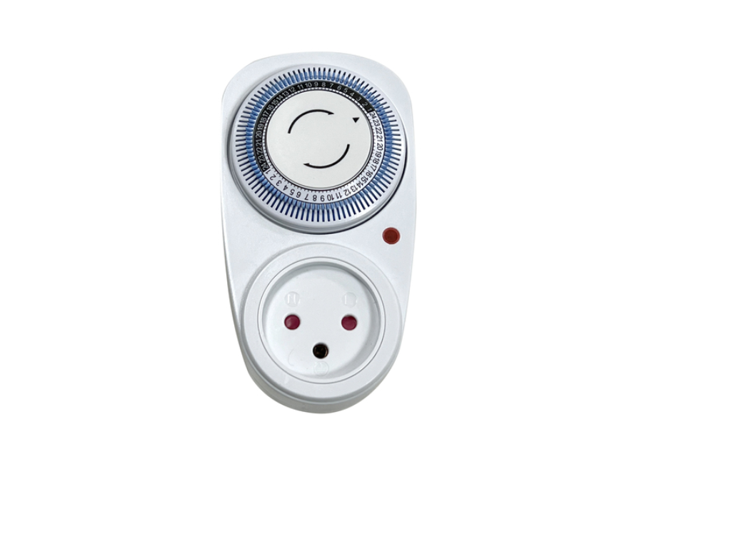 שעון 24 שעות תקע- שקע *מחוגים* בבליסטר