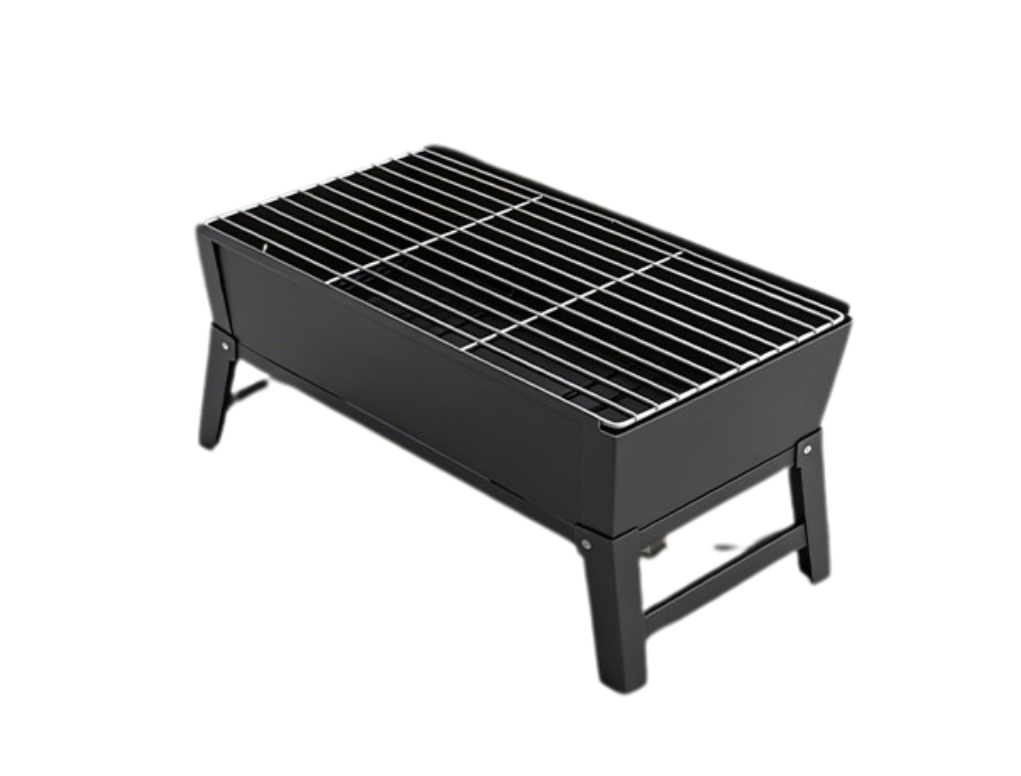 מנגל פחמים לקמפינג שחור 28*24*45 ס"מ ALI SLAMY