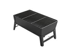 מנגל פחמים לקמפינג שחור 28*24*45 ס"מ ALI SLAMY