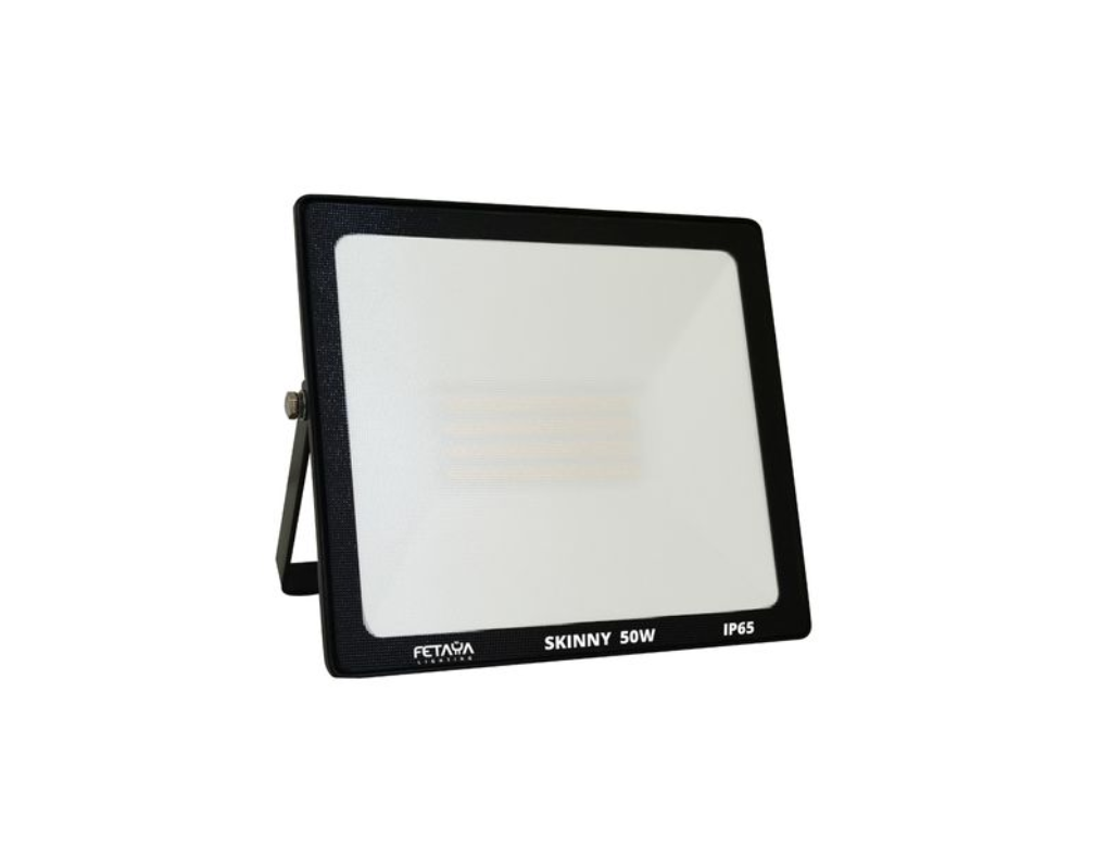 פנס הצפה SKINNY 50W שחור מגוון 65K מוגן IP65