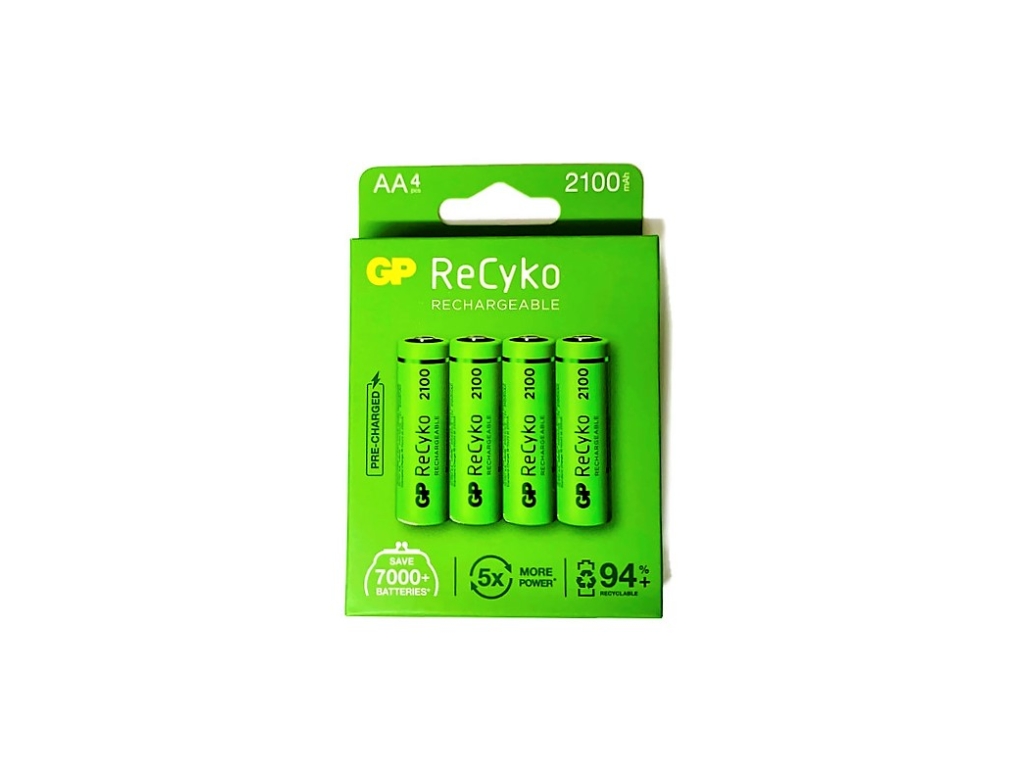 סוללה נטענת 2100 GP AA+4