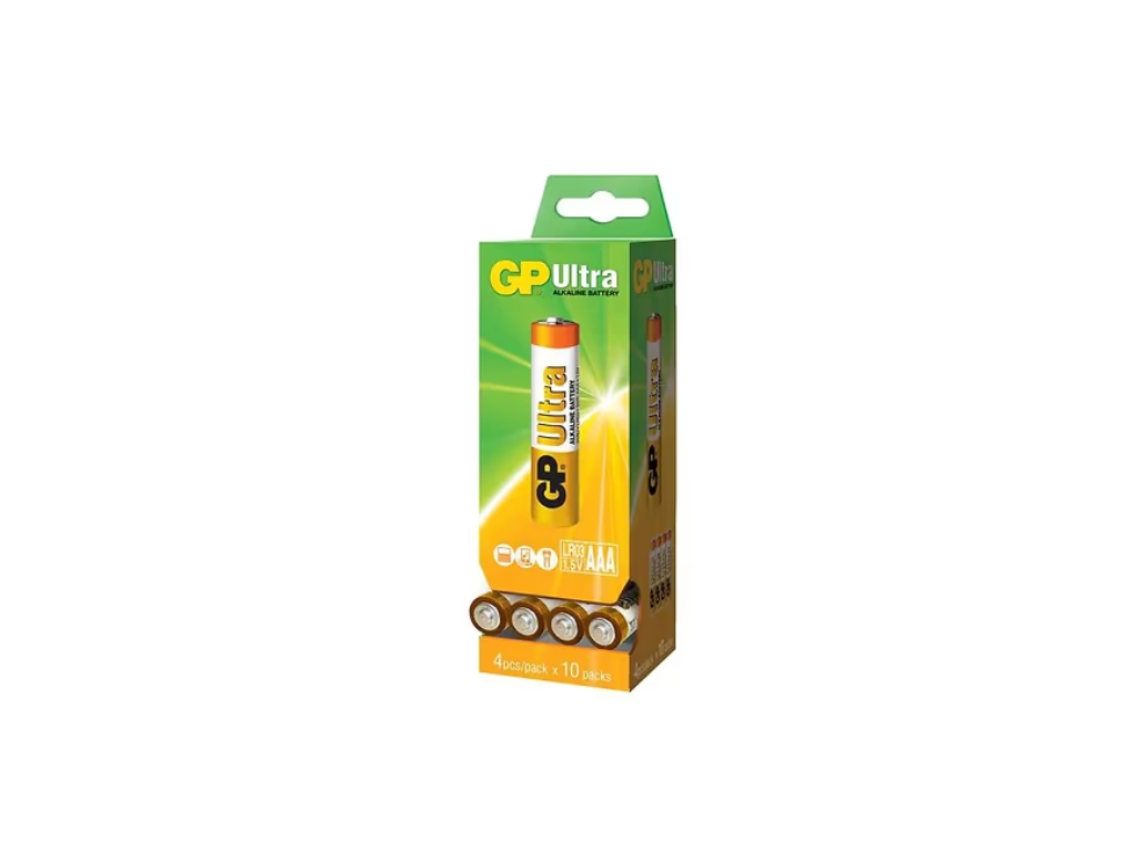 סוללה אולטרה אלקליין 40+ GP 1.5V AAA