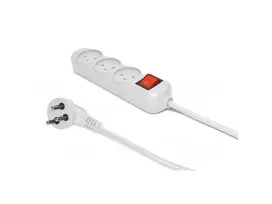 רב שקע 3 יציאות +כבל עד 3 מטר + מ"ז FETAYA פתיה