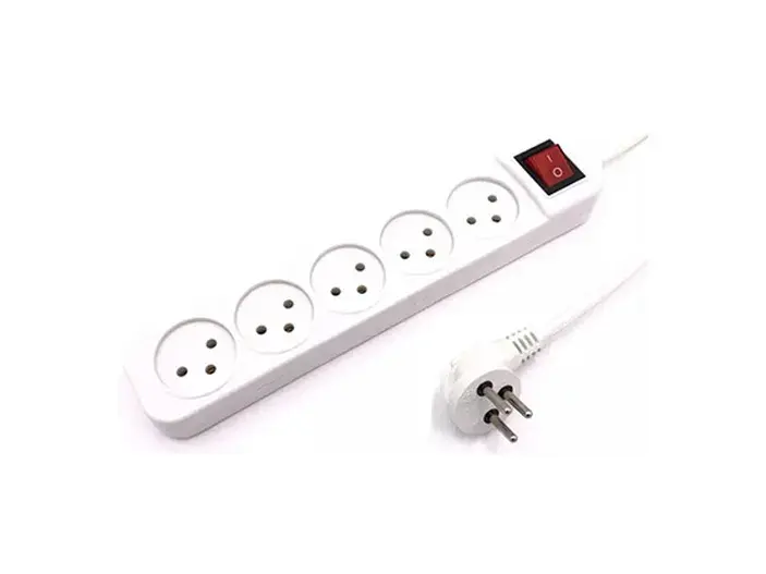 רב שקע 5 יציאות +כבל עד 3 מטר + מ"ז FETAYA פתיה