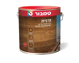 ורנית לעץ ע"ב מים שקוף משי 4.5 ליטר טמבור TAMBUR
