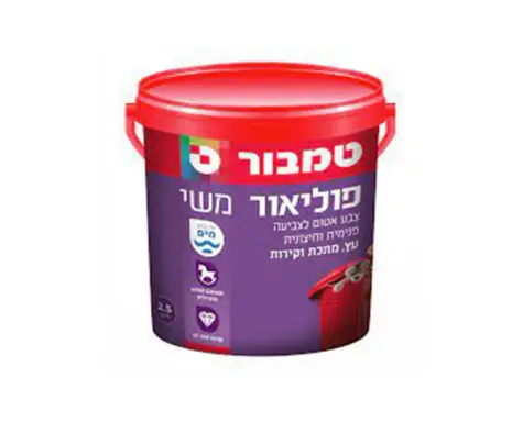 פוליאור משי לבן / בסיס פסטל P עב מים 3/4 ליטר טמבור TAMBUR