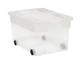 ארגז נע פליפ 100 שקוף כתר KETER