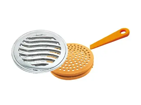 סטיל גמבו 120 מ"מ – רשת עגולה + מסננת כרום ספאדיני