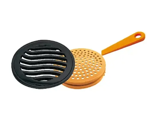 סטיל גמבו 120 מ"מ – רשת עגולה + מסננת פחם ספאדיני