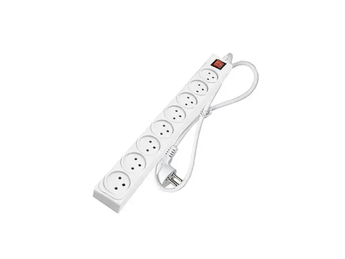 רב שקע 8 יציאות+ כבל 1 מטר + מ"ז FETAYA פתיה