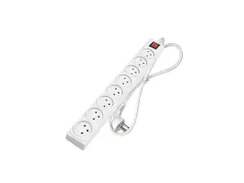 רב שקע 8 יציאות+ כבל 1 מטר + מ"ז FETAYA פתיה