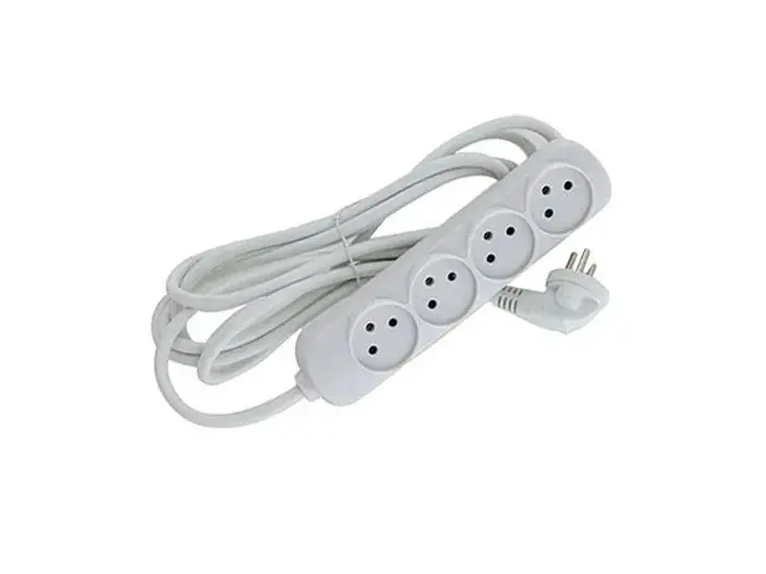 רב שקע 4 יציאות + כבל 3 מטר FETAYA פתיה