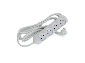 רב שקע 4 יציאות + כבל 3 מטר FETAYA פתיה