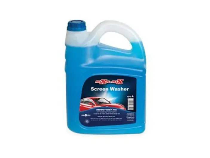 נוזל שמשות 4 ליטר מקסול (נוזל מתיז שמשות) MAXOL