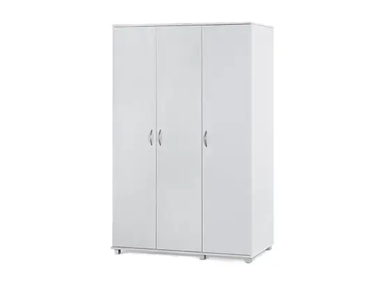 ארון בגדים 3 דלתות דגם 608 צבע לבן יראון YIRON
