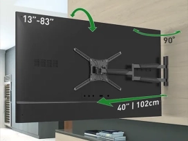 זרוע ארוכה 102 ס"מ 13"-83" 4 תנועות זרועות ברקן