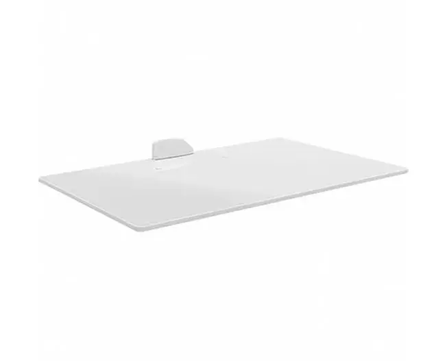 מדף זכוכית לממיר לבן - זרועות ברקן