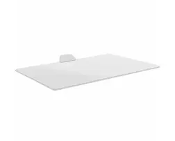 מדף זכוכית לממיר לבן - זרועות ברקן