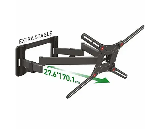 זרוע כפולה 4 תנועות 13-90 שחור - זרועות ברקן