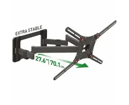 זרוע כפולה 4 תנועות 13-90 שחור - זרועות ברקן