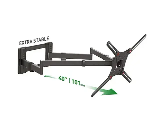 זרוע כפולה 4 תנועות 13-80 שחור - זרועות ברקן