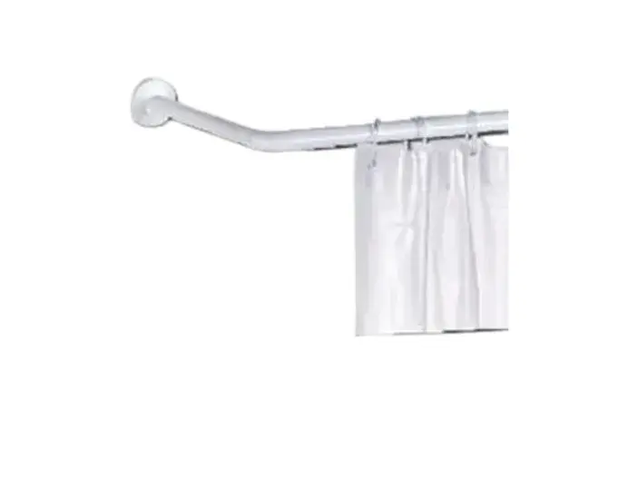 מוט תליה פינתי גמיש לוילון אמבטיה 300 מ"מ כרום ספאדיני