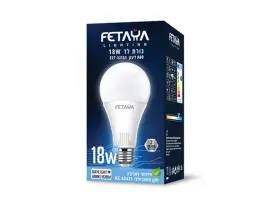 נורת לד A80 ליבון 18W E27 אור קר FETAYA פתיה
