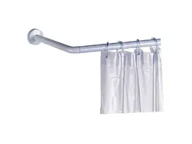 מוט תליה פינתי לוילון אמבטיה 90*90 ס"מ ספאדיני