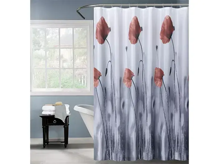 וילון אמבטיה 1.80*1.80 כלניות ספאדיני