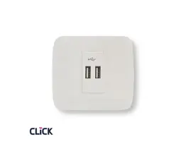 שקע USB 2.4A כפול CLICK ק-55 תה"ט FETAYA פתיה