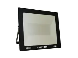 פנס הצפה SKINNY 100W שחור גוון 65K FETAYA פתיה