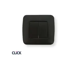 מפסק כפול (2 מפסק יחיד ) רחב CLICK ק-55 שחור FETAYA פתיה