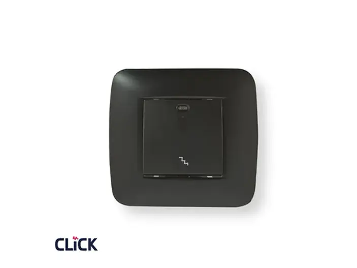 לחצן מדרגות רחב CLICK ק-55 20A תה"ט שחור FETAYA פתיה