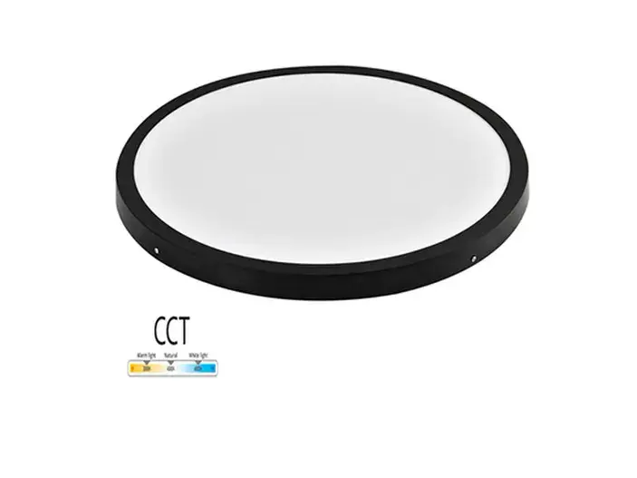 צ.תקרה עגול 45W שחור   קוטר 50 ס"מ FETAYA פתיה