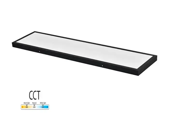 צ.תקרה MICHAELLA מלבני 72W *שחור* 120*30- 3CCT FETAYA פתיה