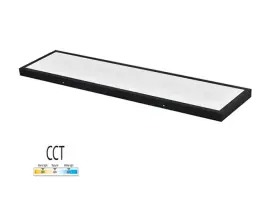 צ.תקרה MICHAELLA מלבני 72W *שחור* 120*30- 3CCT FETAYA פתיה