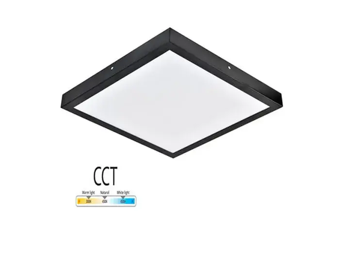 גוף תאורה MICHAELLA מרובע 72W שחור 60*60 3CCT FETAYA