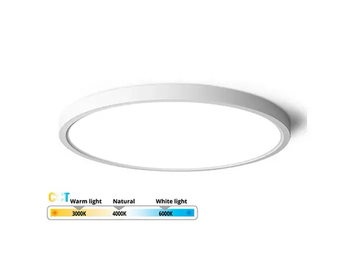 צ.תקרה DarYa עגול 22W *לבן* קוטר 23 ס"מ - 3CCT