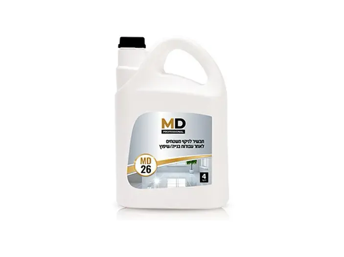 תכשיר לניקוי משטחים לאחר עבודות בניה / שיפוץ 4 ליטר MD26