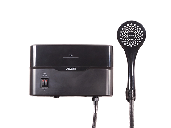 מחמם אטמור 5.5Kw NEW למקלחת שחור ATMOR