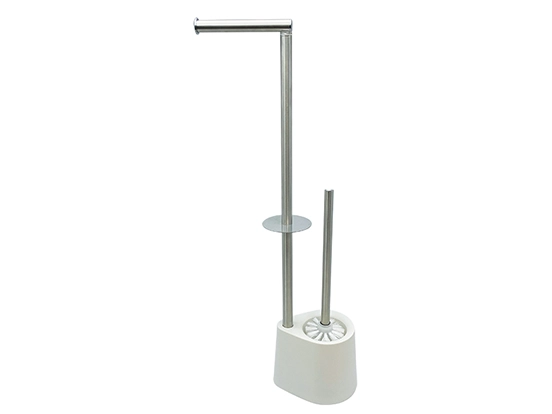 מאליבו-מעמד נייר טואלט+מברשת ואחסון-לבן-נירוסטה ספאדיני