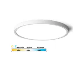 צ.תקרה DarYa עגול 3CCT לבן פתיה FETAYA