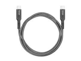 כבל טעינה מהירה TYPE C TO TYPE C אורך כ- 1.5 מטר בצבע שחור FETAYA