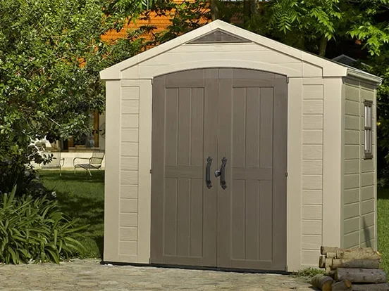 מחסן גינה 6*8 פקטור - חום כתר KETER