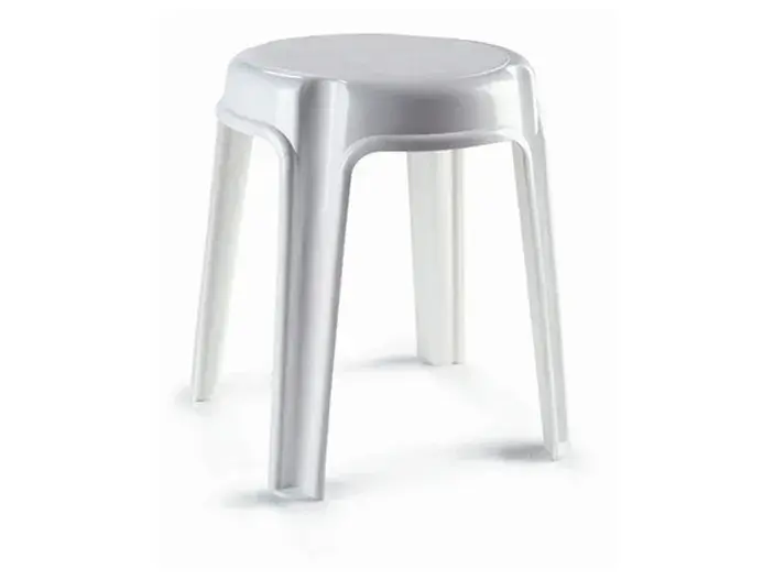 שרפרף 2004 עגול לבן כתר KETER